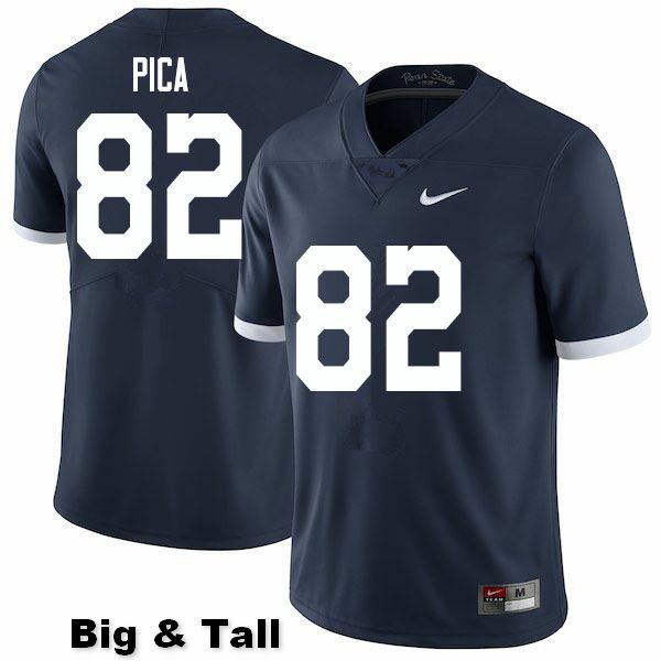 NCAA Nike Men's Penn State Nittany Lions Cameron Pica #82 College Football Authentic Big & Tall Navy Stitched Jersey GSD6398NV